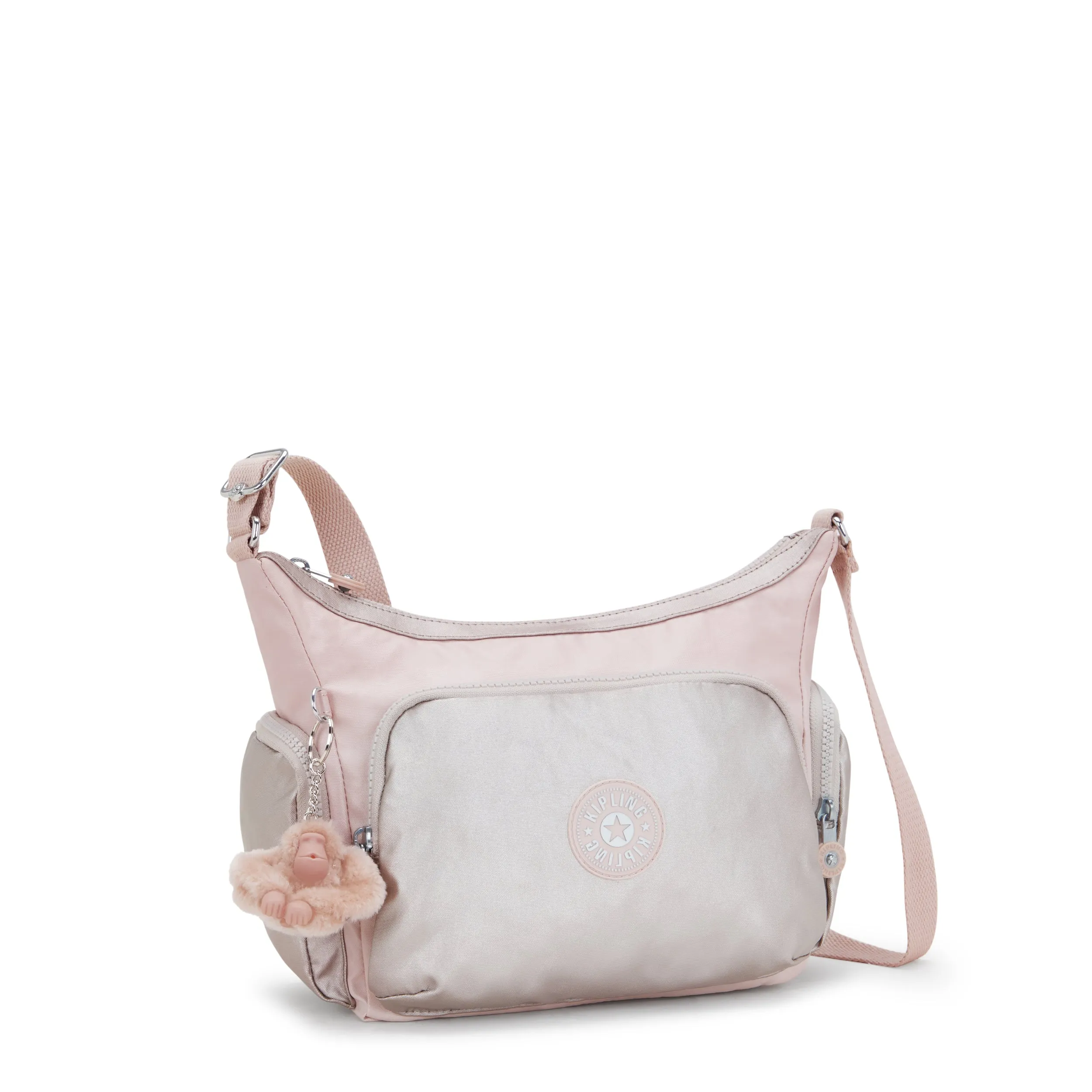 Kipling Gabb S Pink Shine Bl Medium Crossbody I4611-3EL