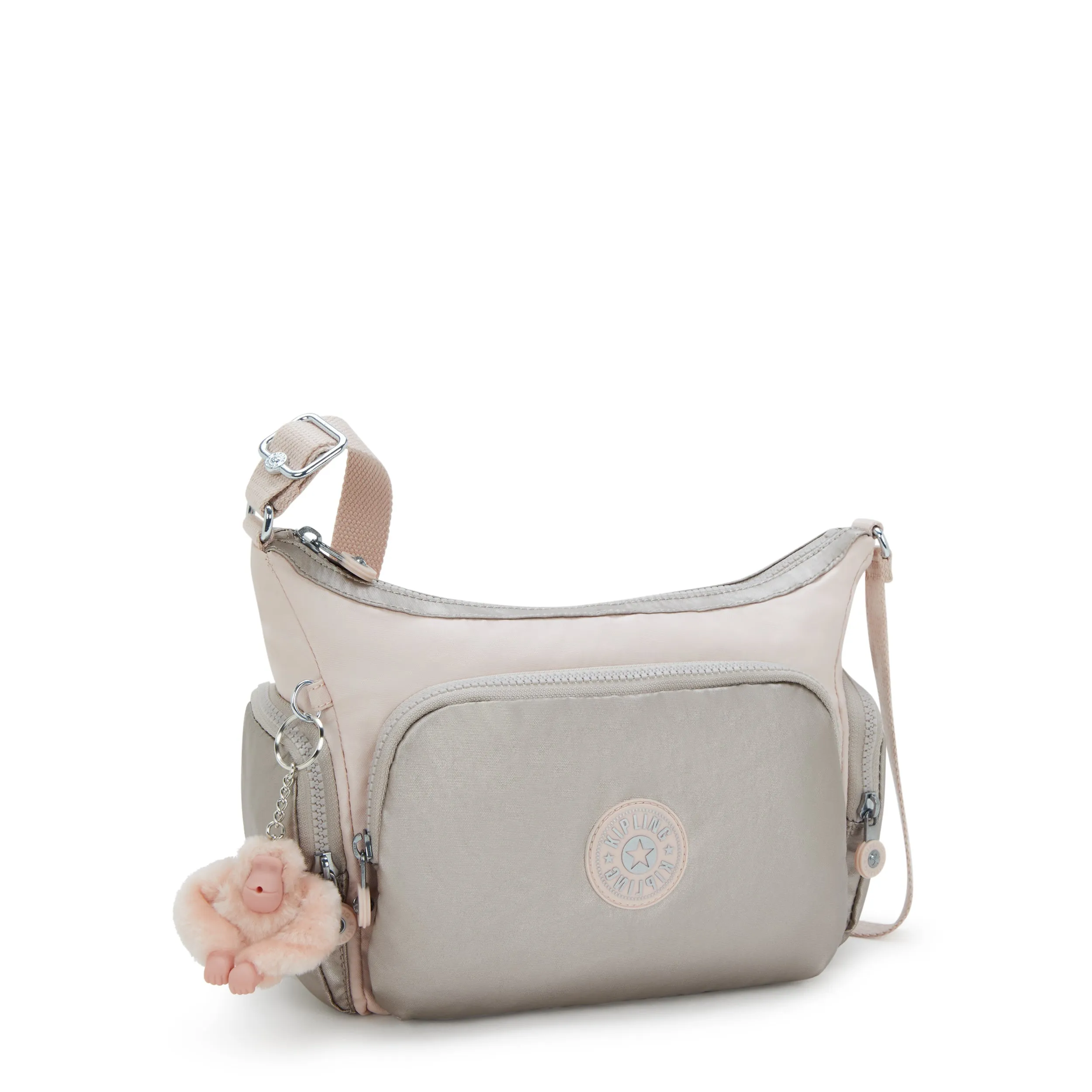Kipling Gabb S Pink Shine Bl Medium Crossbody I4611-3EL
