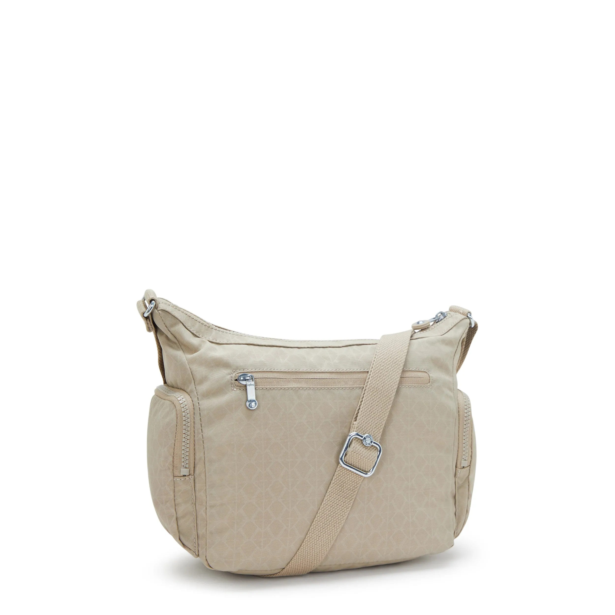 Kipling Gabb S Signature Beige Embossed Medium Crossbody Bag I4611-96A