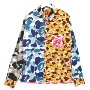 [L] A Bathing Ape Bape Vintage Crazy Camo L/S Shirt