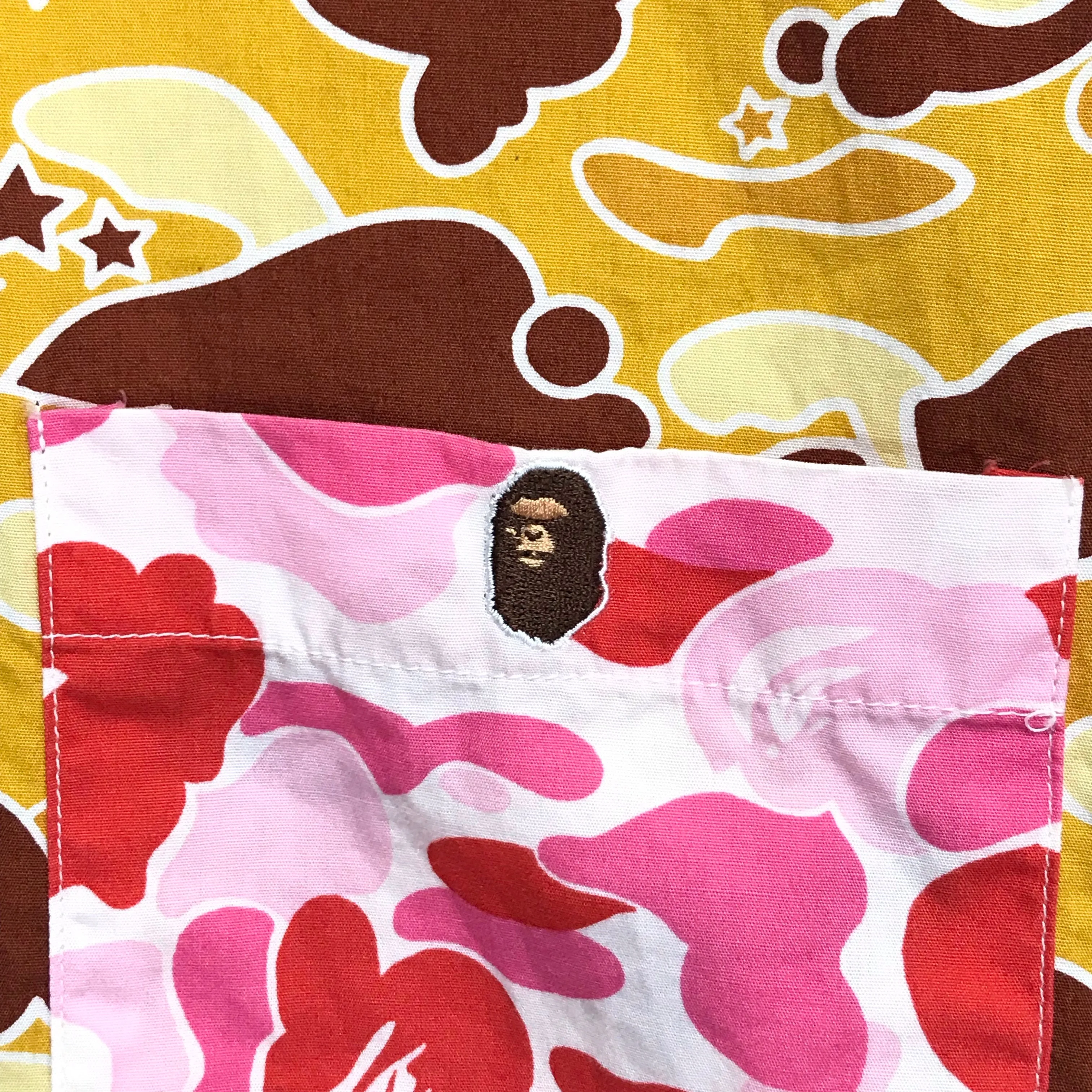 [L] A Bathing Ape Bape Vintage Crazy Camo L/S Shirt
