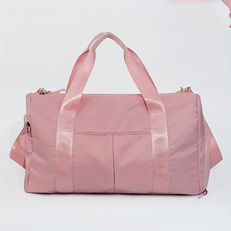 Large Capacity Travel Duffel Bag Gym Yoga Bag Shoulder Strap Training Bag