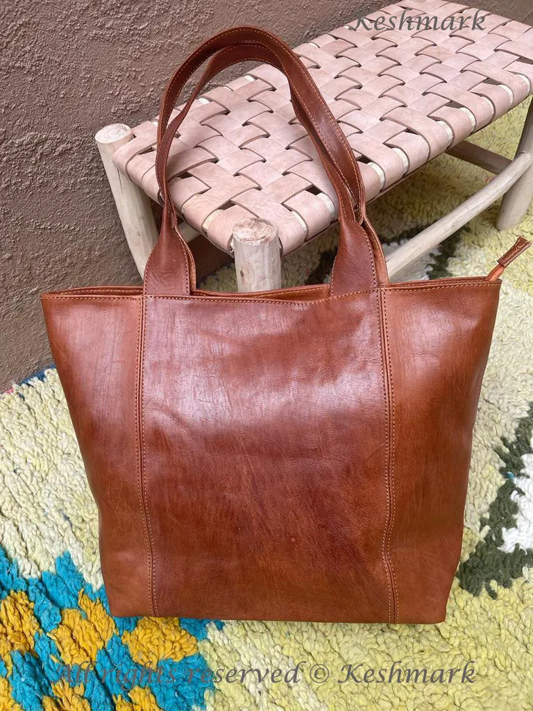 Large tote bag, Shopping leather bag, Tote leather bag, Leather tote bag, Woman leather tote, Woman shoulder bag, Travel bag