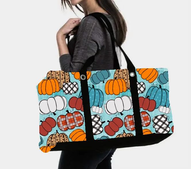 Large Utility Tote Pumpkins - Preorder