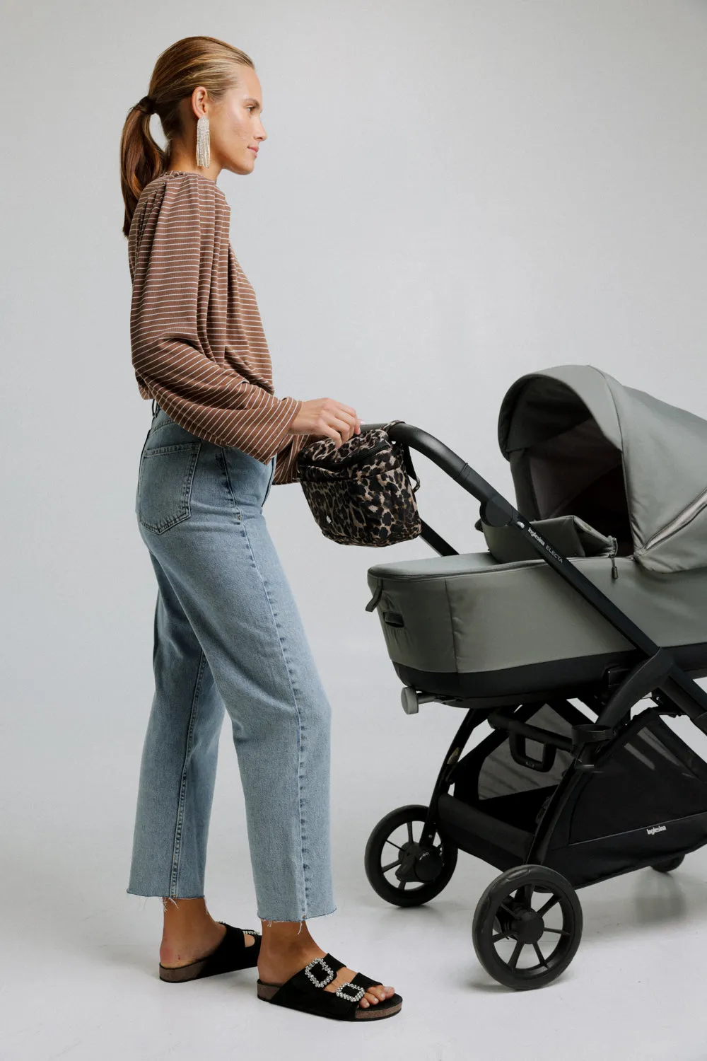 Leopard Stroller Organizer Bag