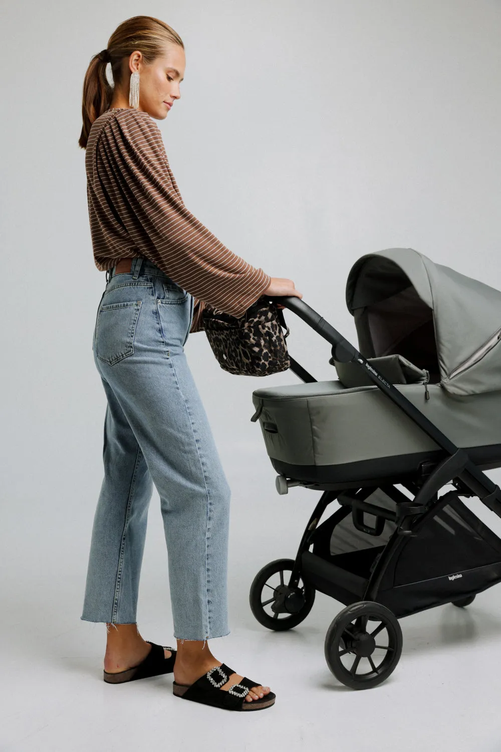 Leopard Stroller Organizer Bag