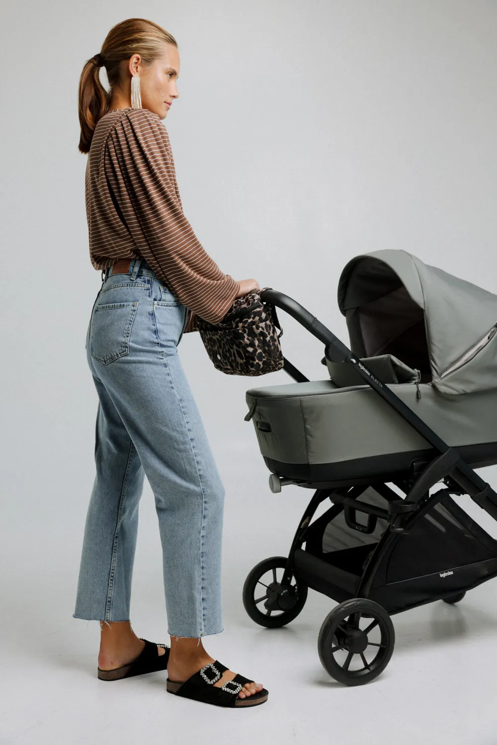 Leopard Stroller Organizer Bag