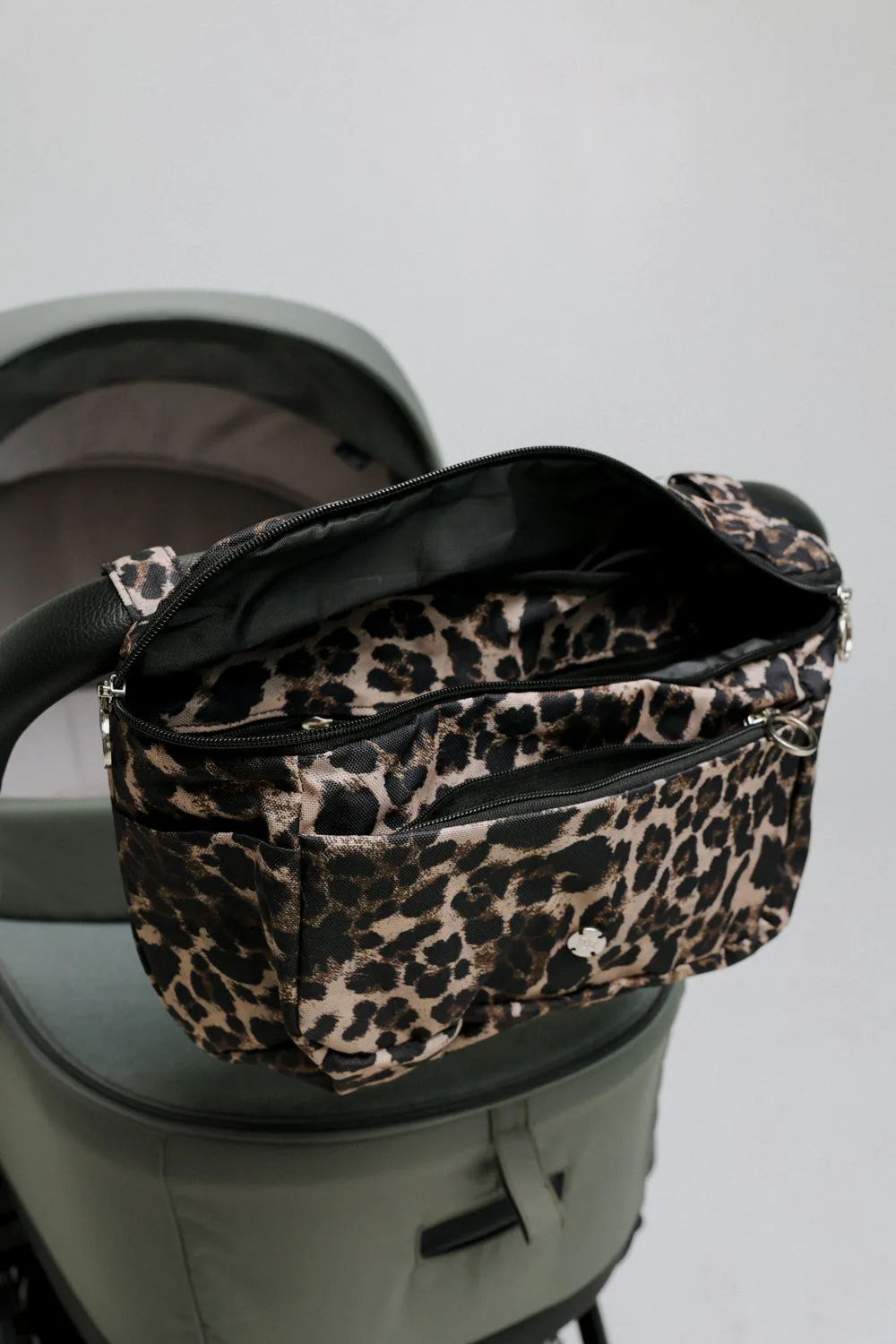 Leopard Stroller Organizer Bag
