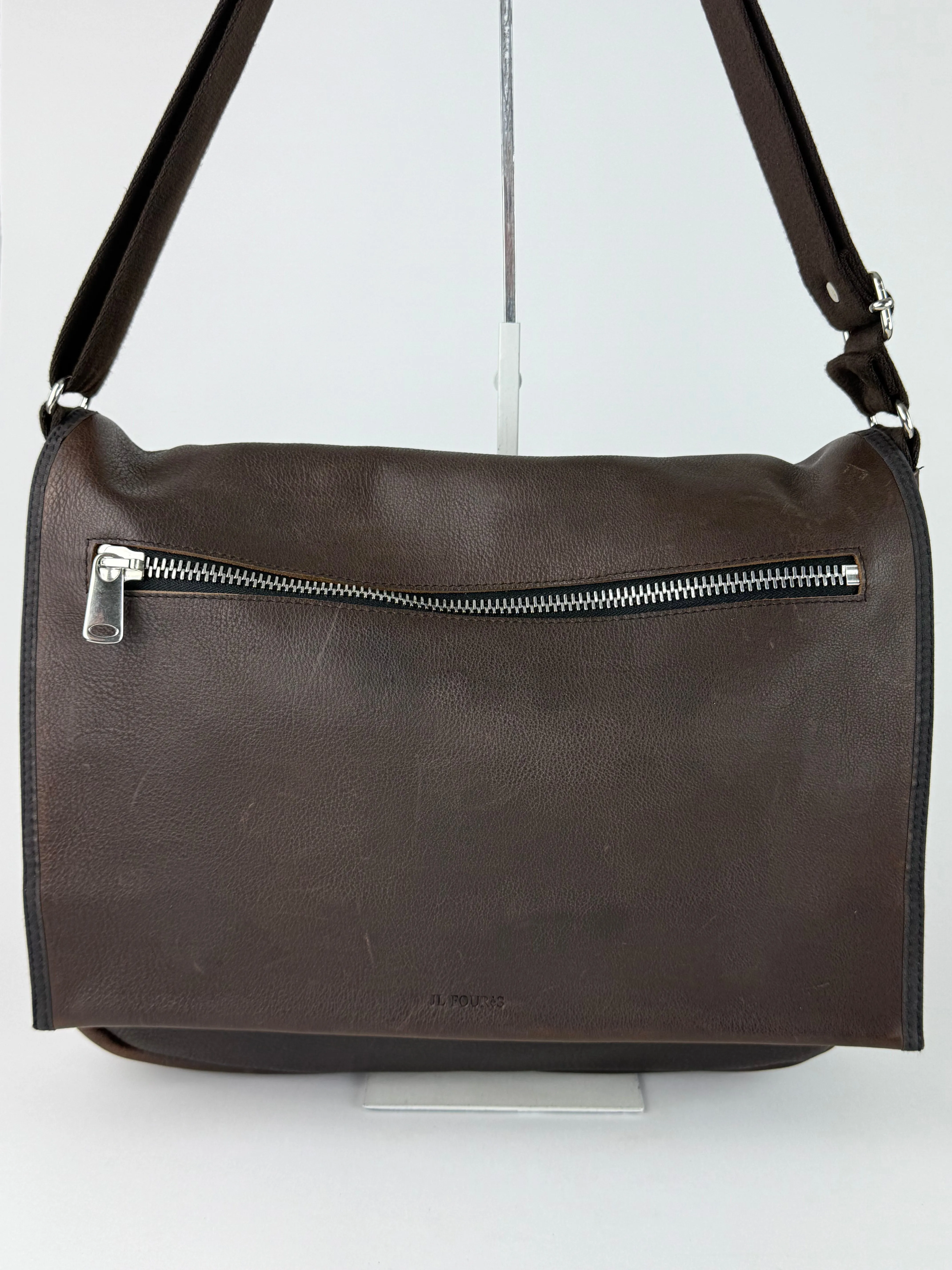 Les Ateliers Foures Route 81 Brown Flap Messenger
