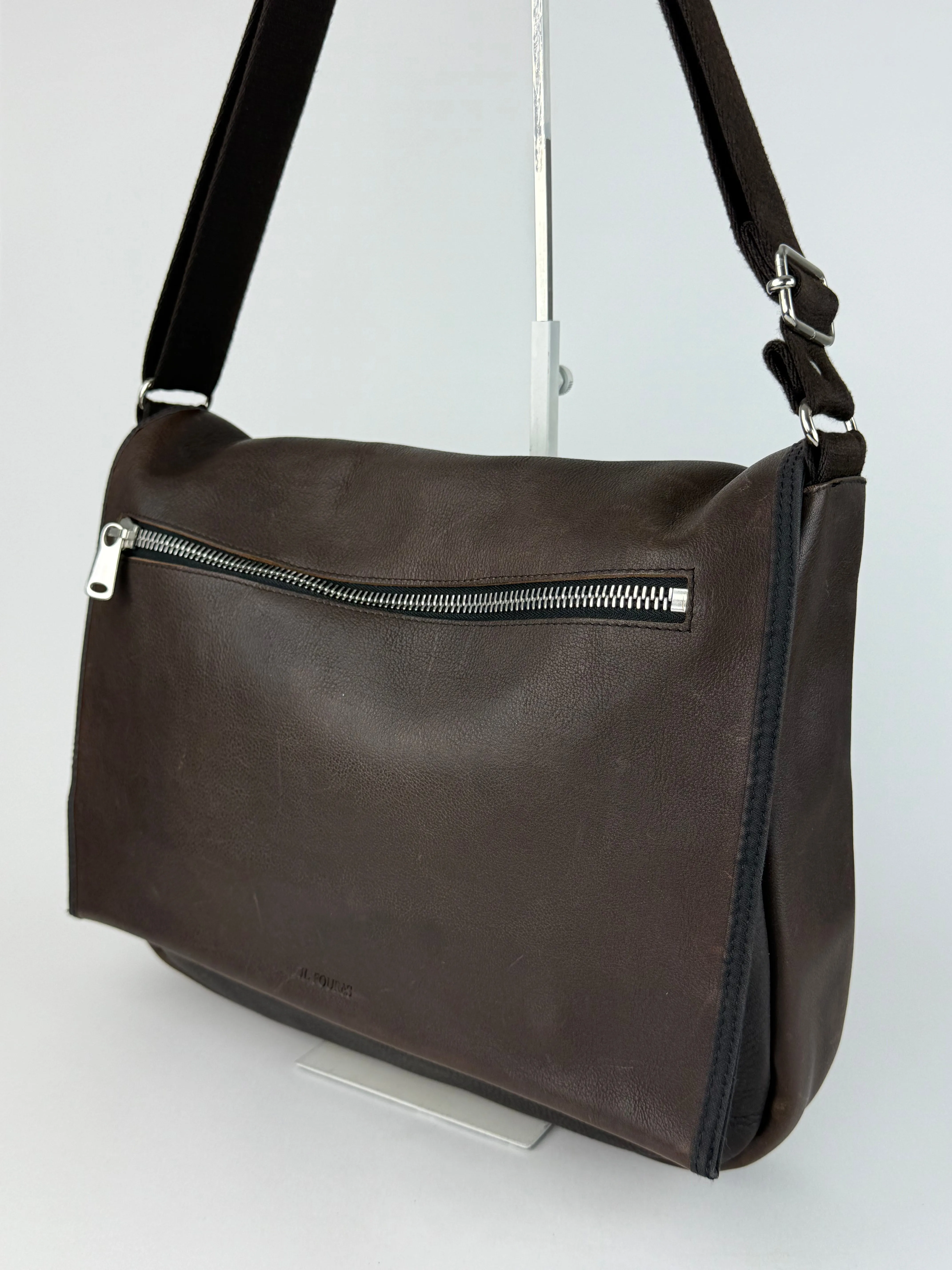 Les Ateliers Foures Route 81 Brown Flap Messenger
