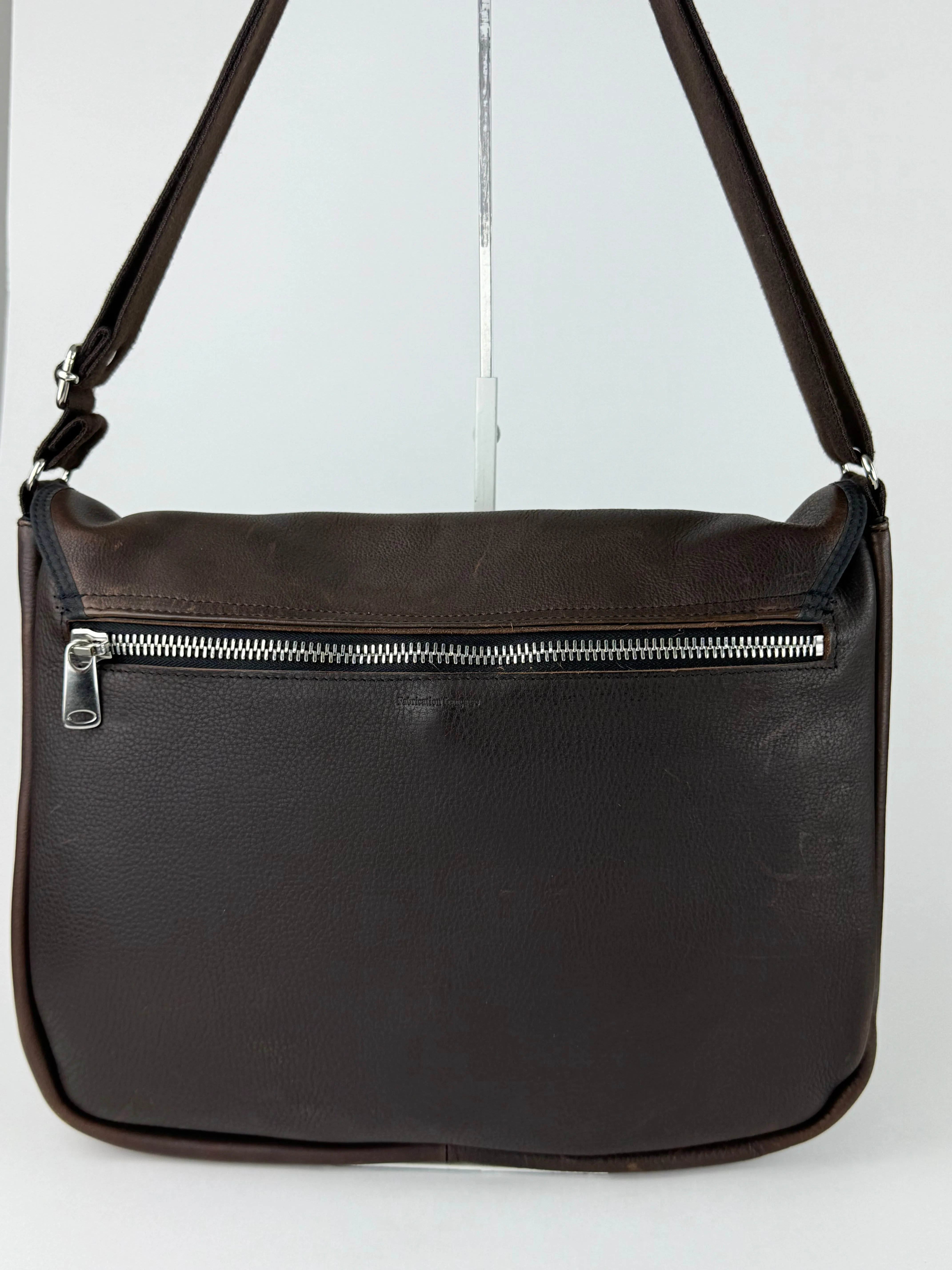 Les Ateliers Foures Route 81 Brown Flap Messenger