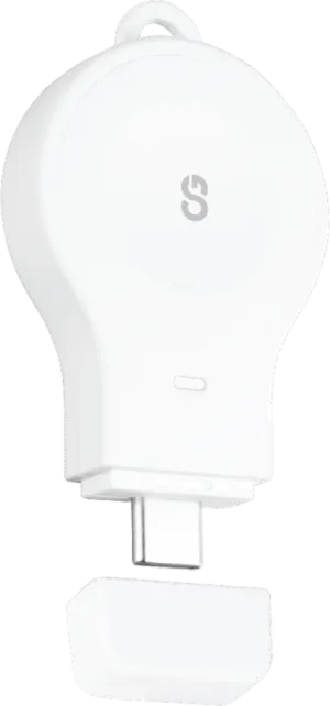 LOGiiX Apple Watch Charger with carabiner - White