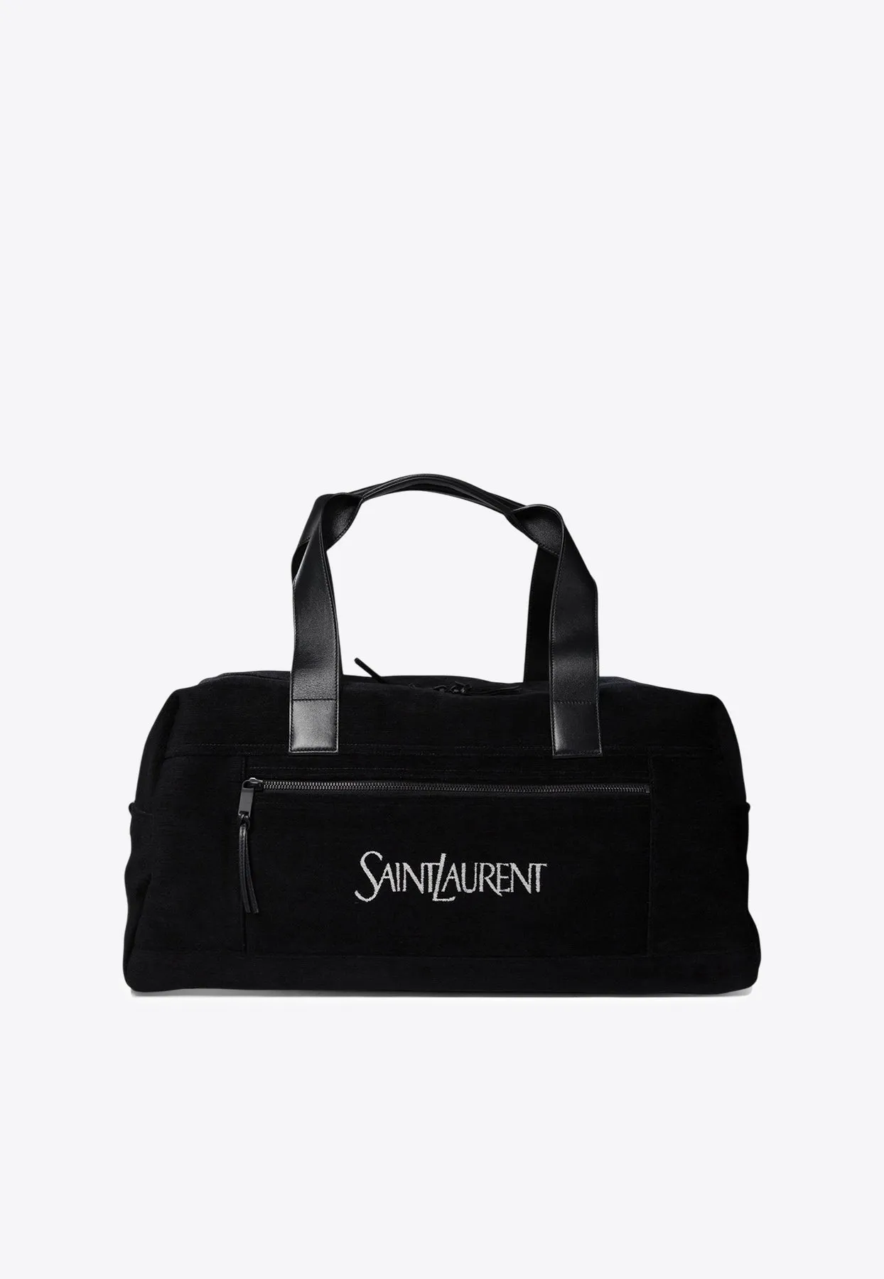 Logo Jacquard Velvet Duffel Bag