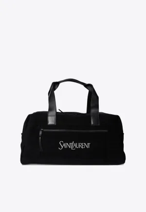 Logo Jacquard Velvet Duffel Bag
