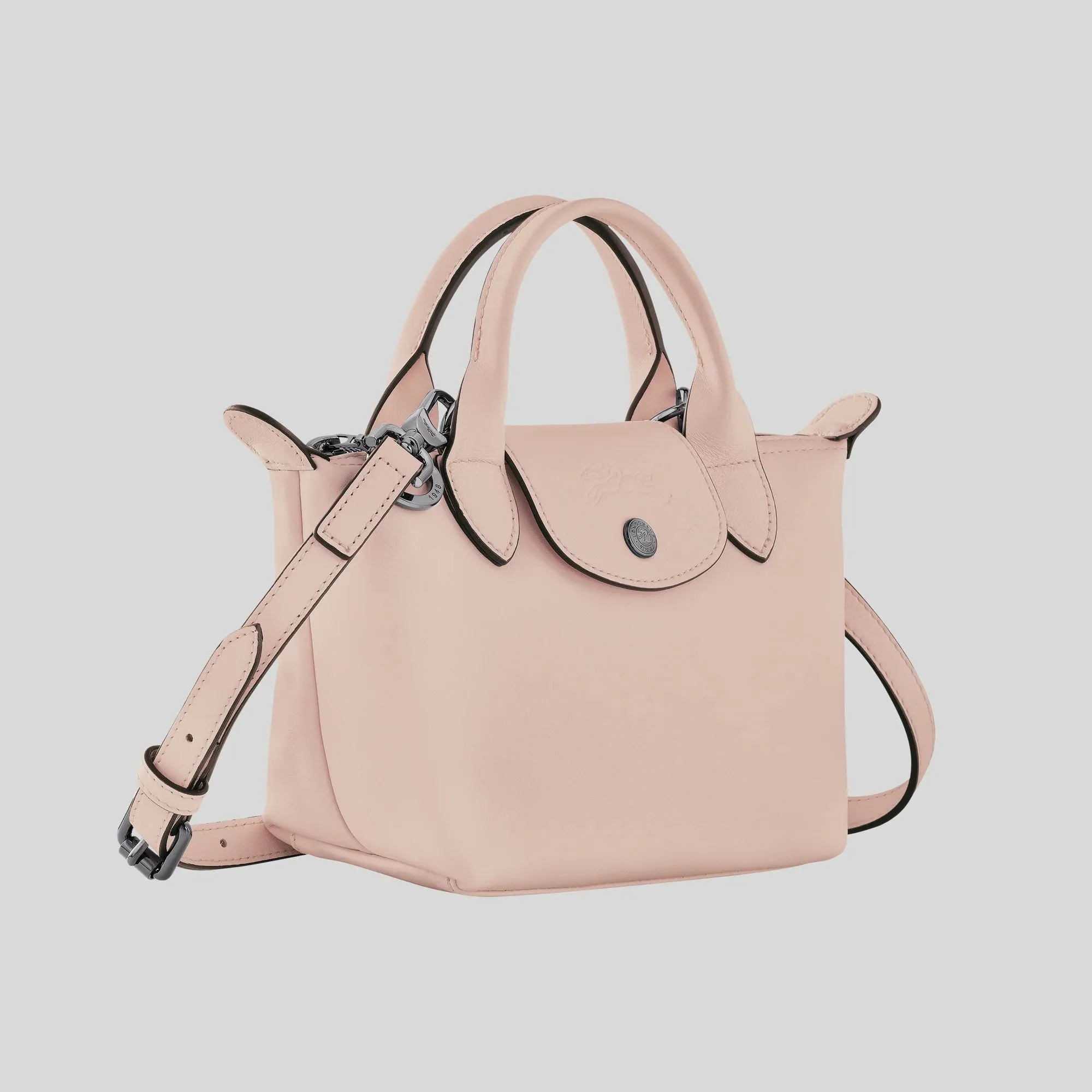 LONGCHAMP Le Pliage Extra XS Leather Handbag Nude RB-L1500987