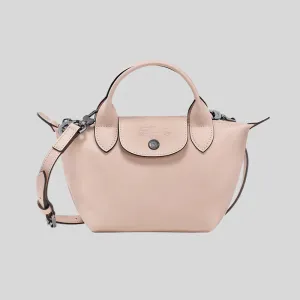 LONGCHAMP Le Pliage Extra XS Leather Handbag Nude RB-L1500987