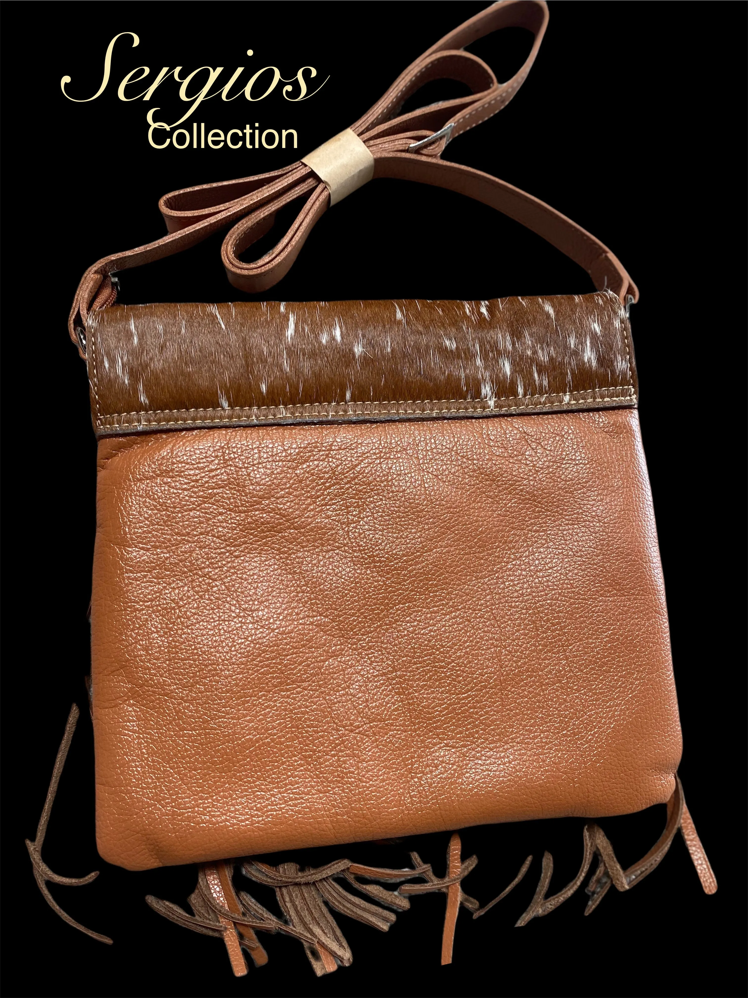 Longhorn cowhide crossbody
