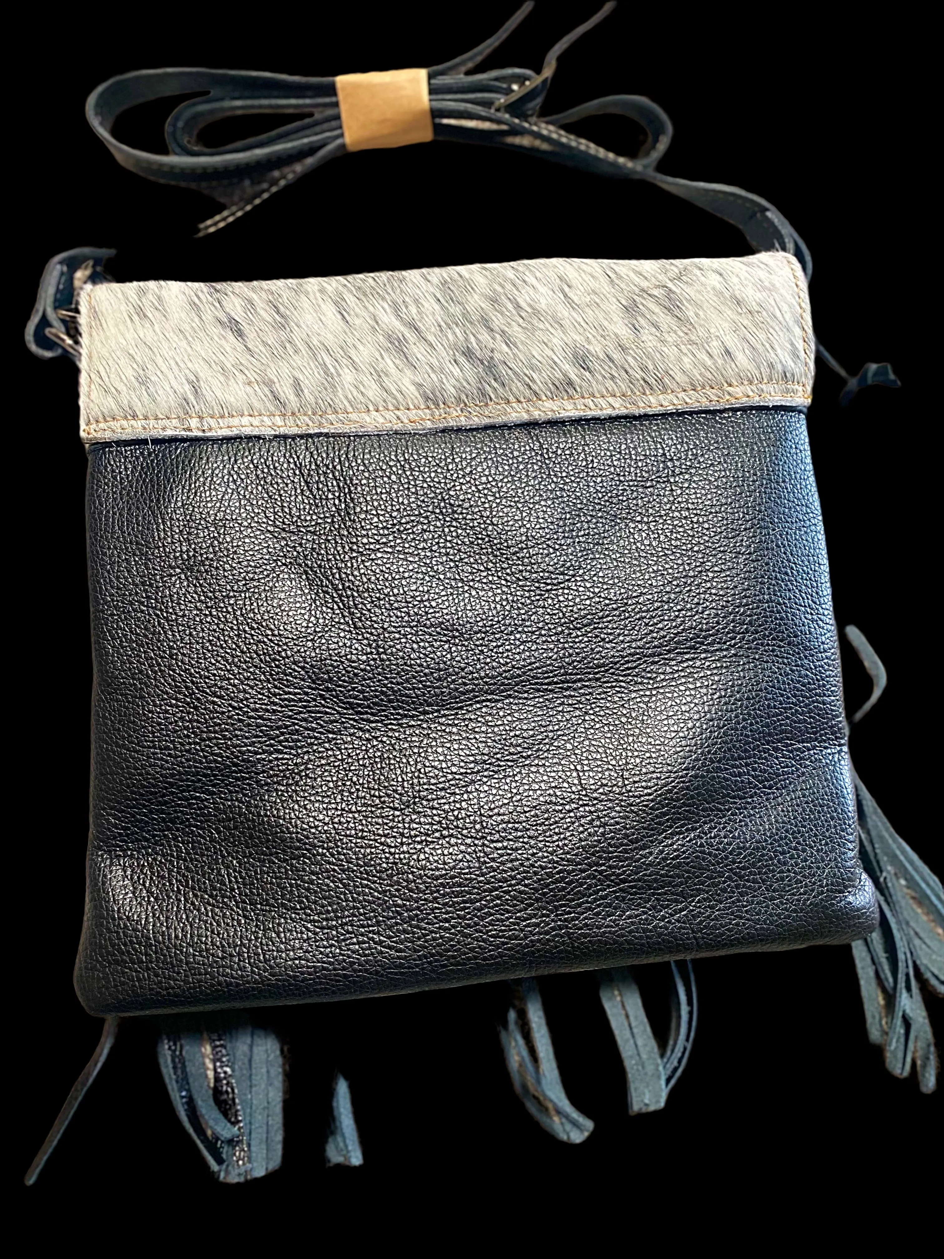 Longhorn cowhide crossbody