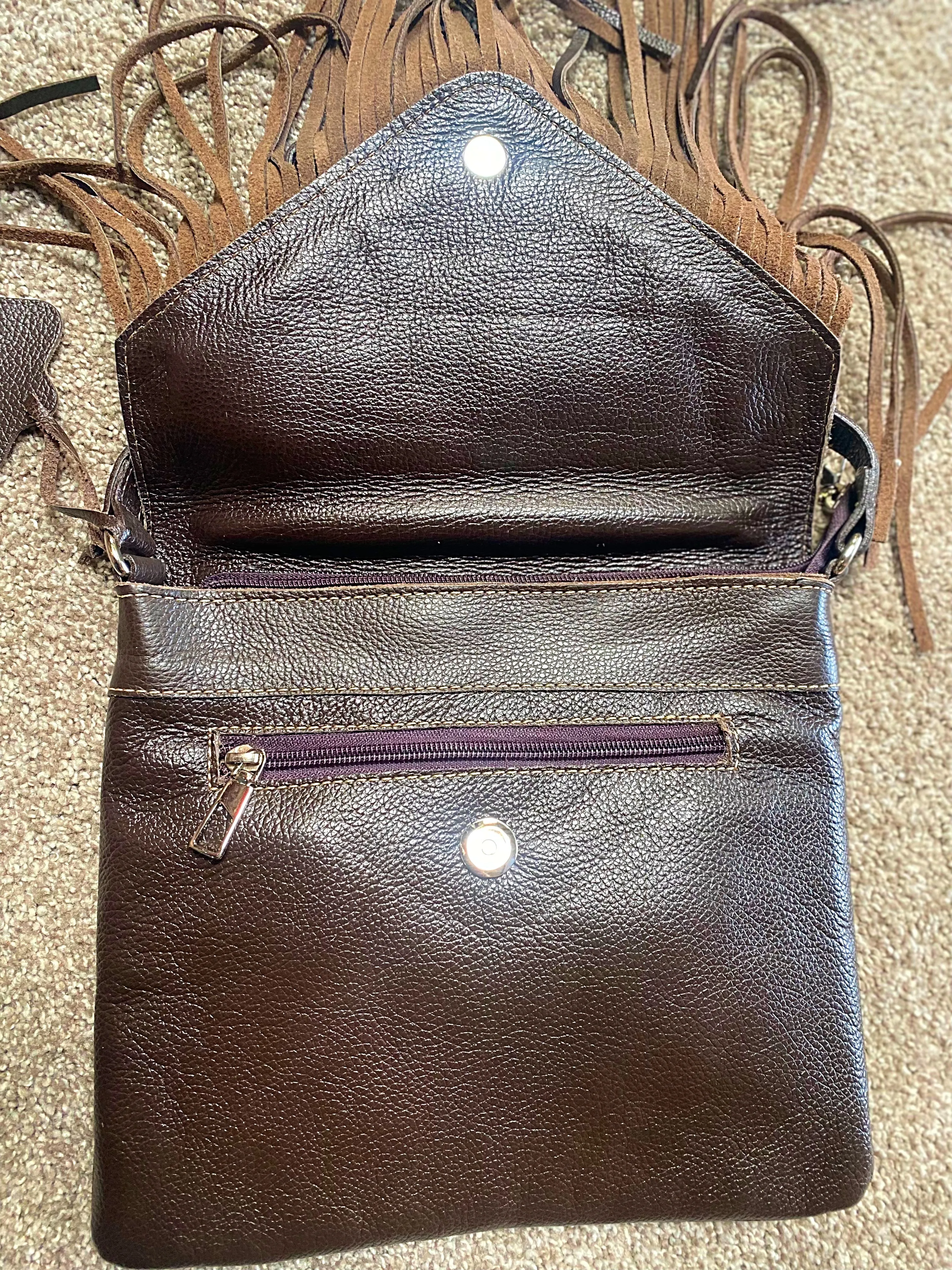 Longhorn cowhide crossbody