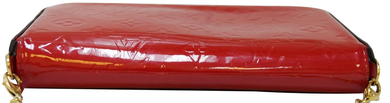 LOUIS VUITTON Cerise Monogram Vernis Pochette Felicie Crossbody Bag