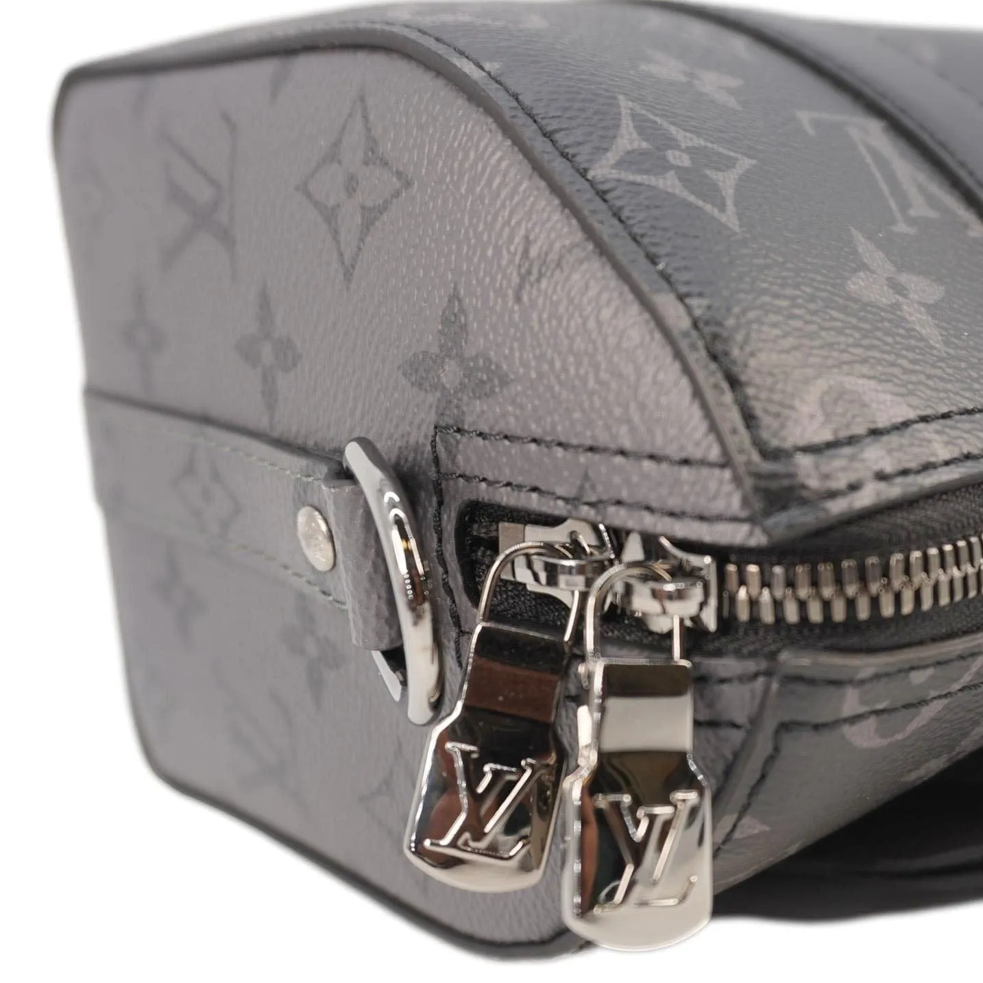 LOUIS VUITTON City Keepall Monogram Eclipse Travel Bag Black