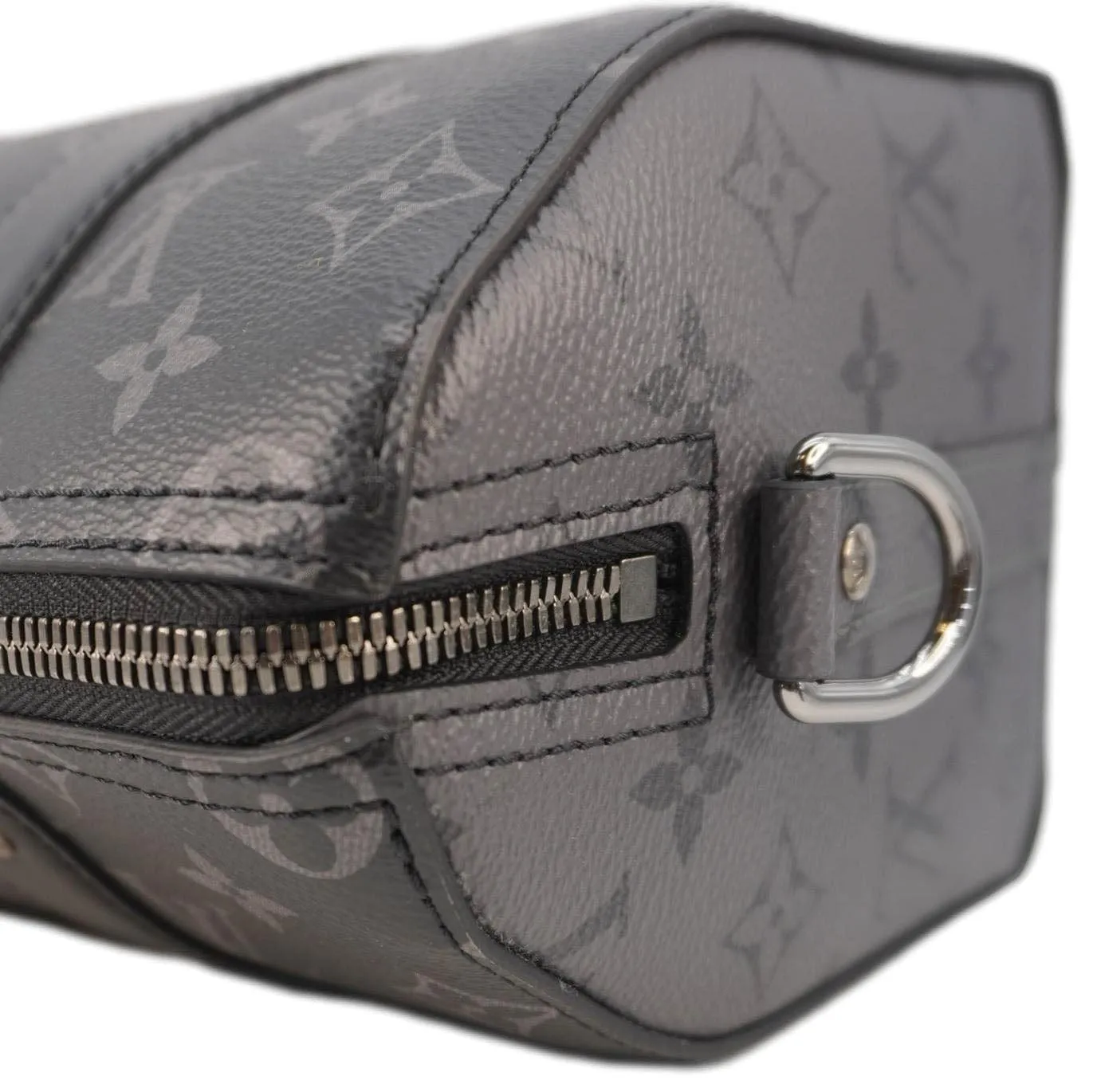 LOUIS VUITTON City Keepall Monogram Eclipse Travel Bag Black