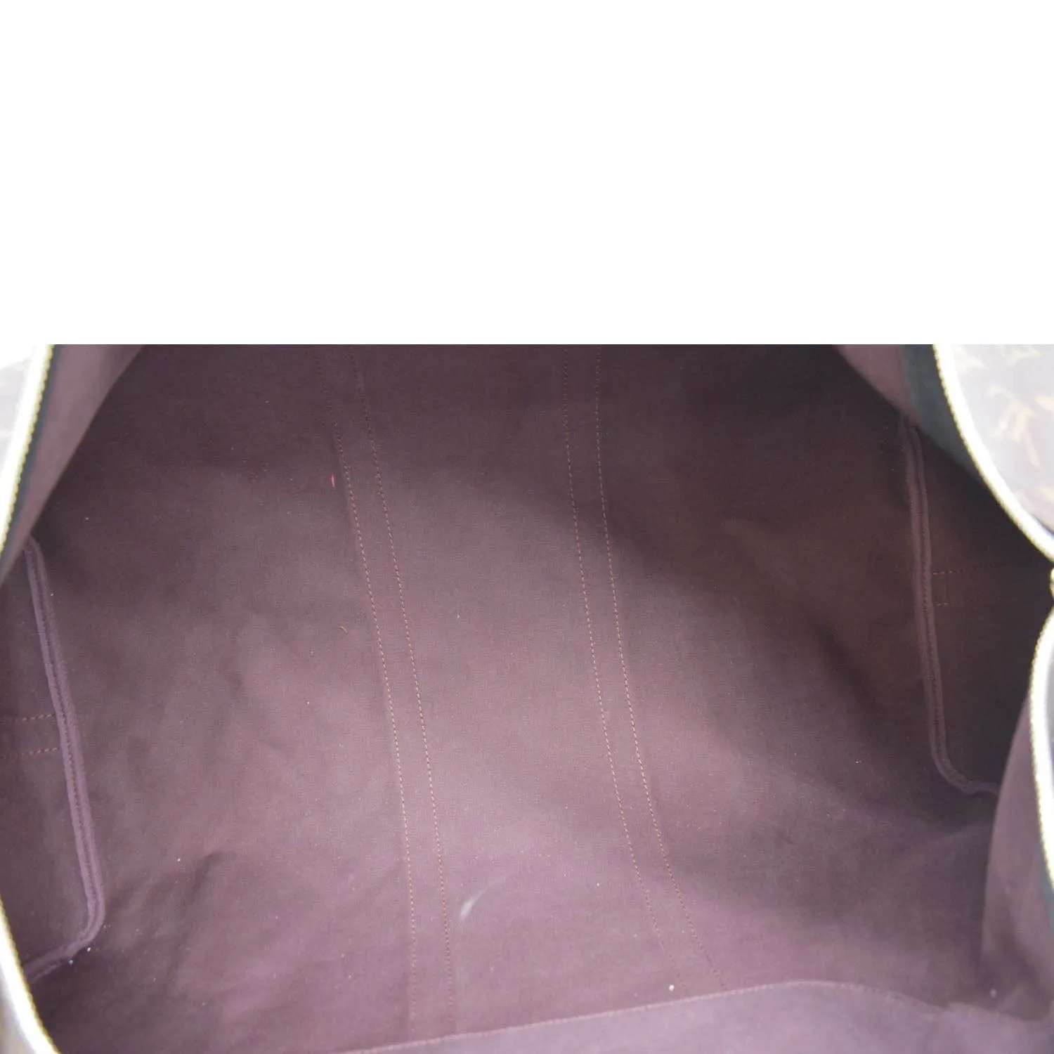 LOUIS VUITTON Keepall 55 Bandouliere Monogram Canvas Travel Bag Brown