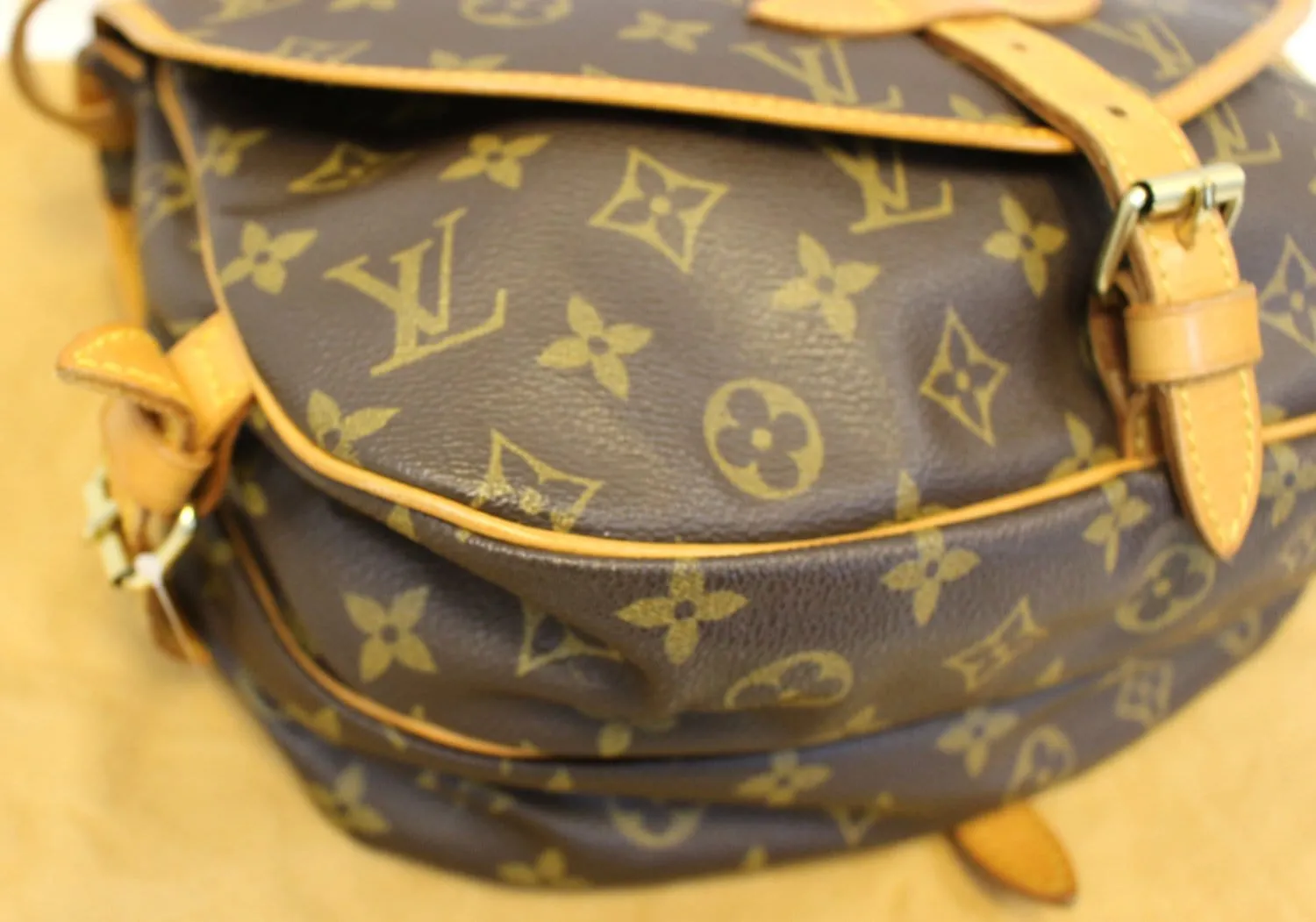 LOUIS VUITTON Monogram Canvas Saumur 30 Crossbody Bag