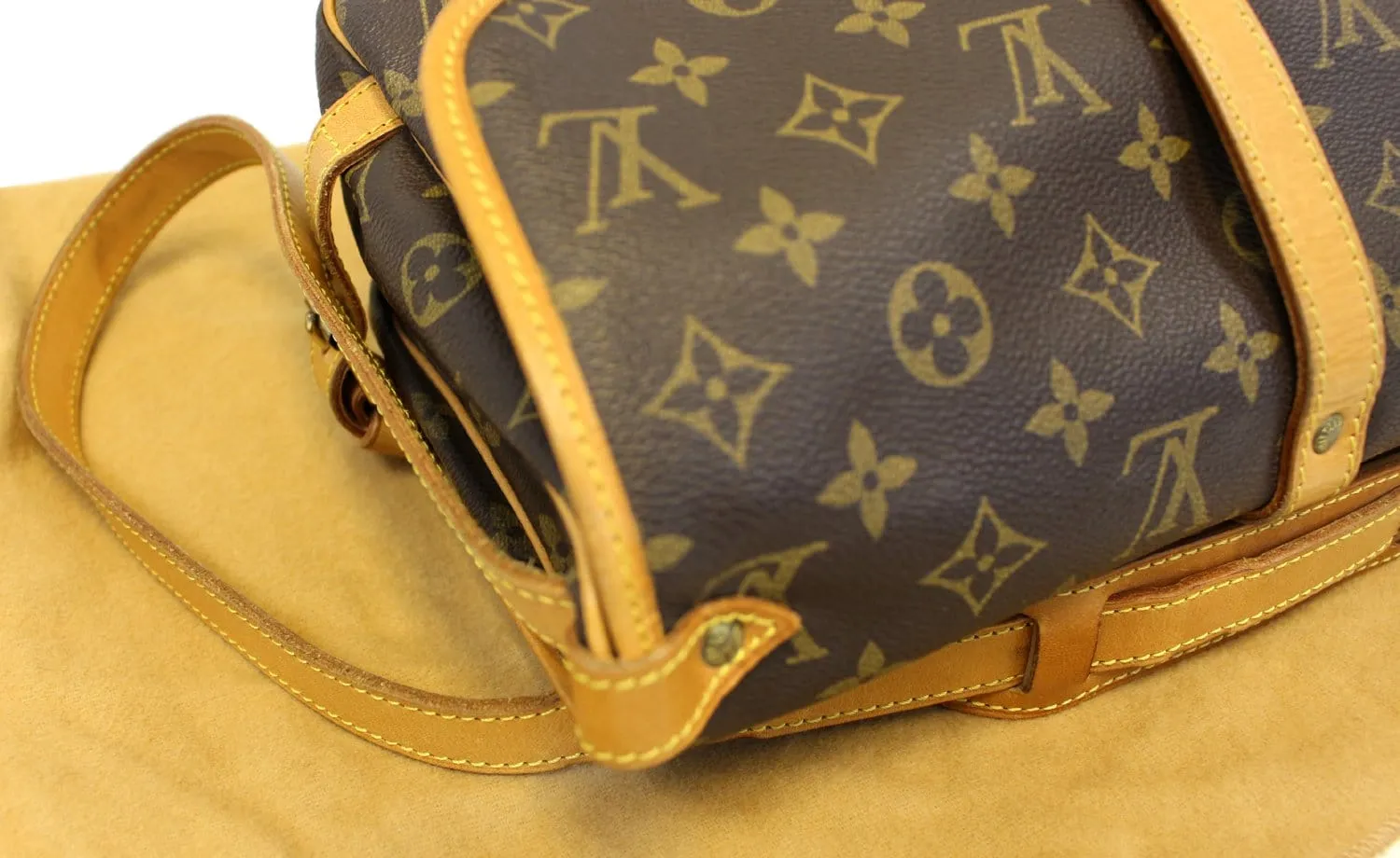 LOUIS VUITTON Monogram Canvas Saumur 30 Crossbody Bag