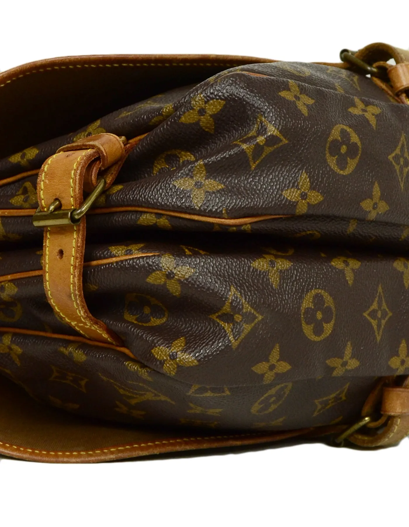Louis Vuitton Monogram Canvas Saumur 30 Double Saddle Messenger Bag