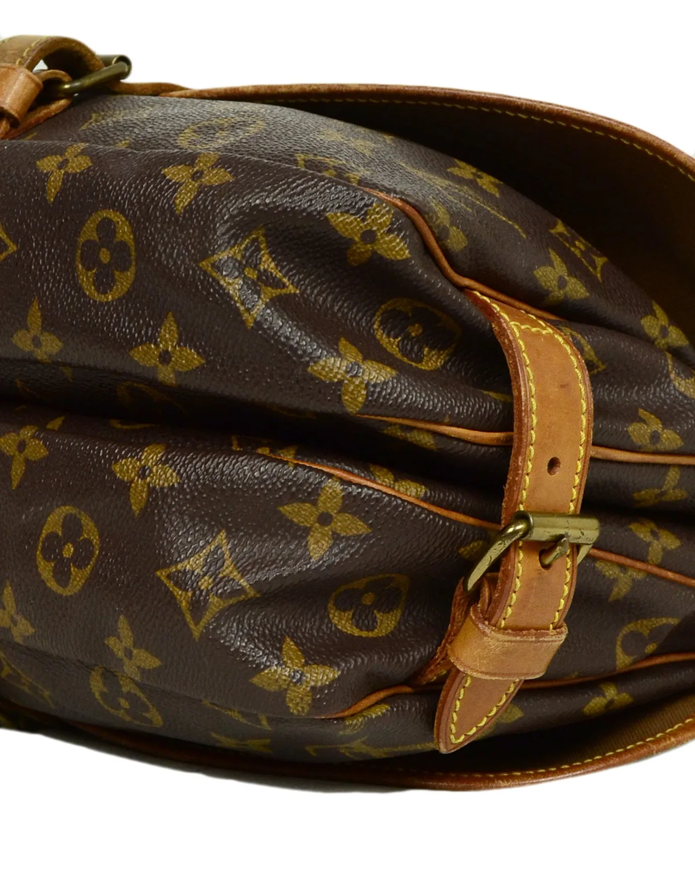 Louis Vuitton Monogram Canvas Saumur 30 Double Saddle Messenger Bag