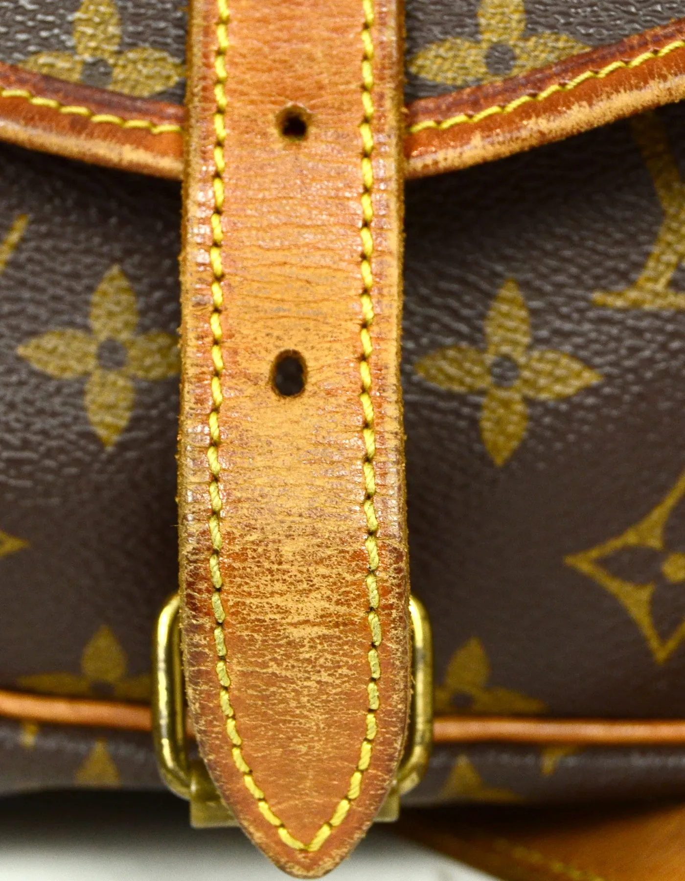 Louis Vuitton Monogram Canvas Saumur 30 Double Saddle Messenger Bag