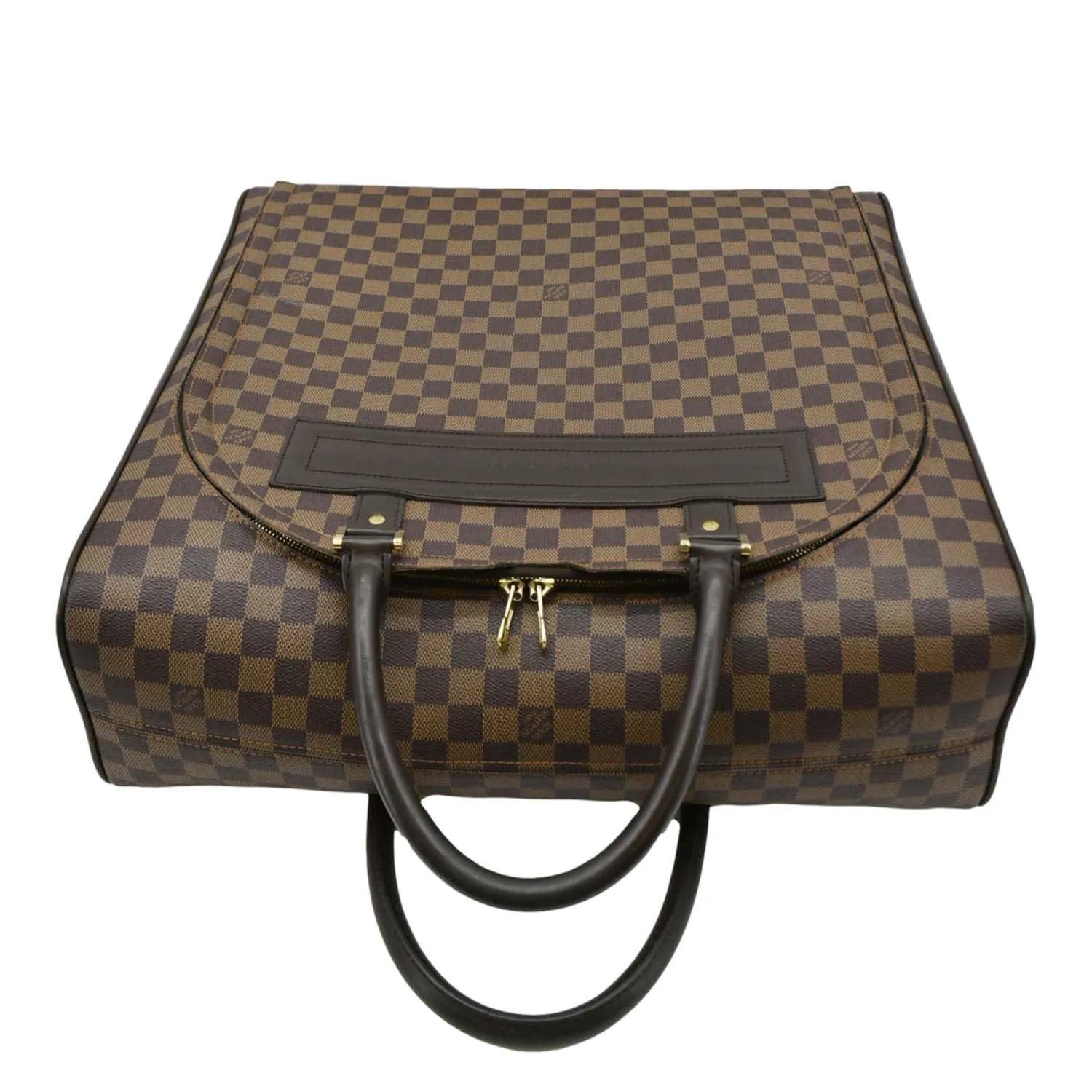 LOUIS VUITTON Nolita PM Damier Ebene Travel Bag Brown