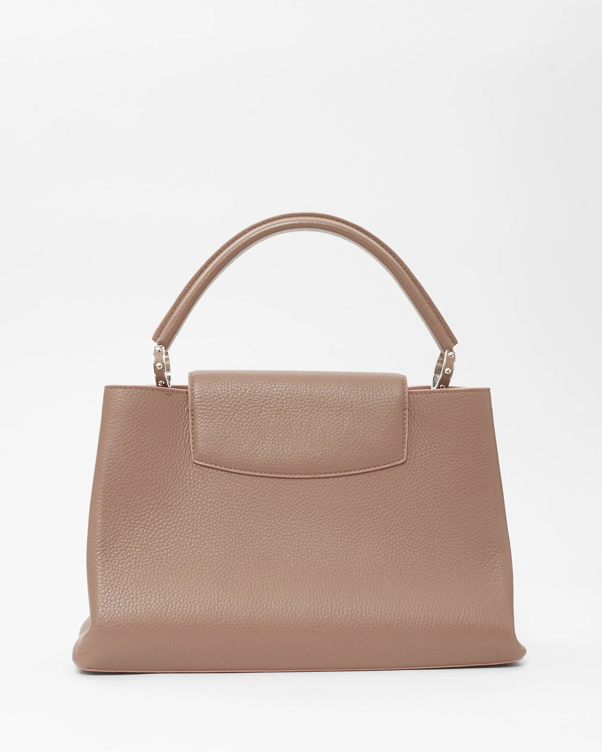 Louis Vuitton Rose Mauve (Magnolia) Leather MM Capucines Bag