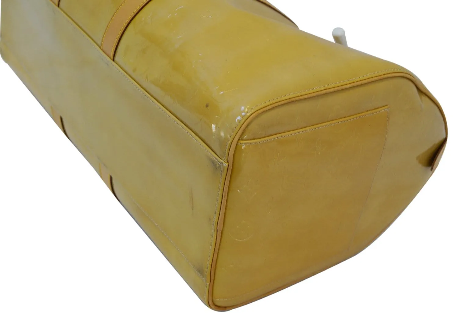 Louis Vuitton Yellow Monogram Vernis Mercer Duffel Bag