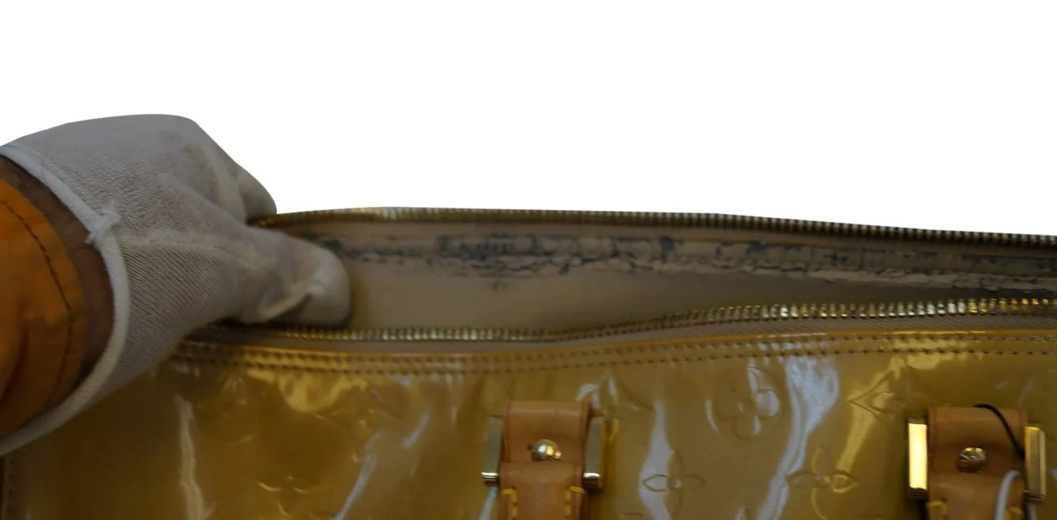 Louis Vuitton Yellow Monogram Vernis Mercer Duffel Bag