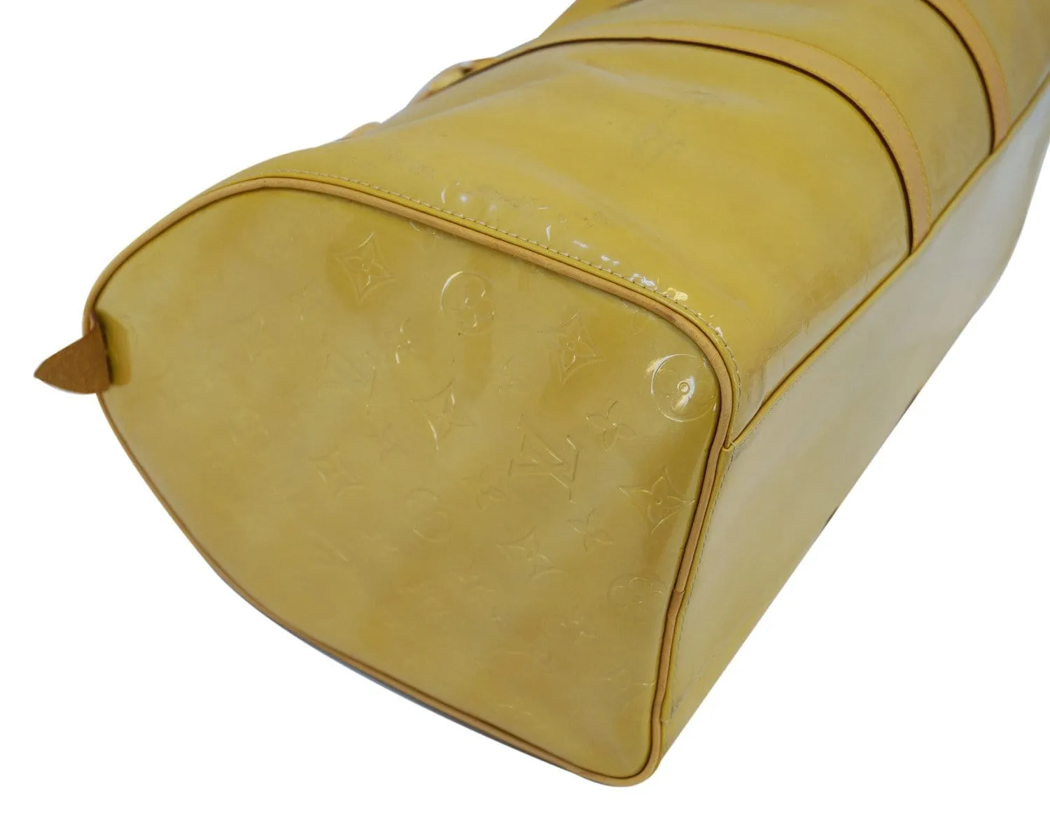 Louis Vuitton Yellow Monogram Vernis Mercer Duffel Bag