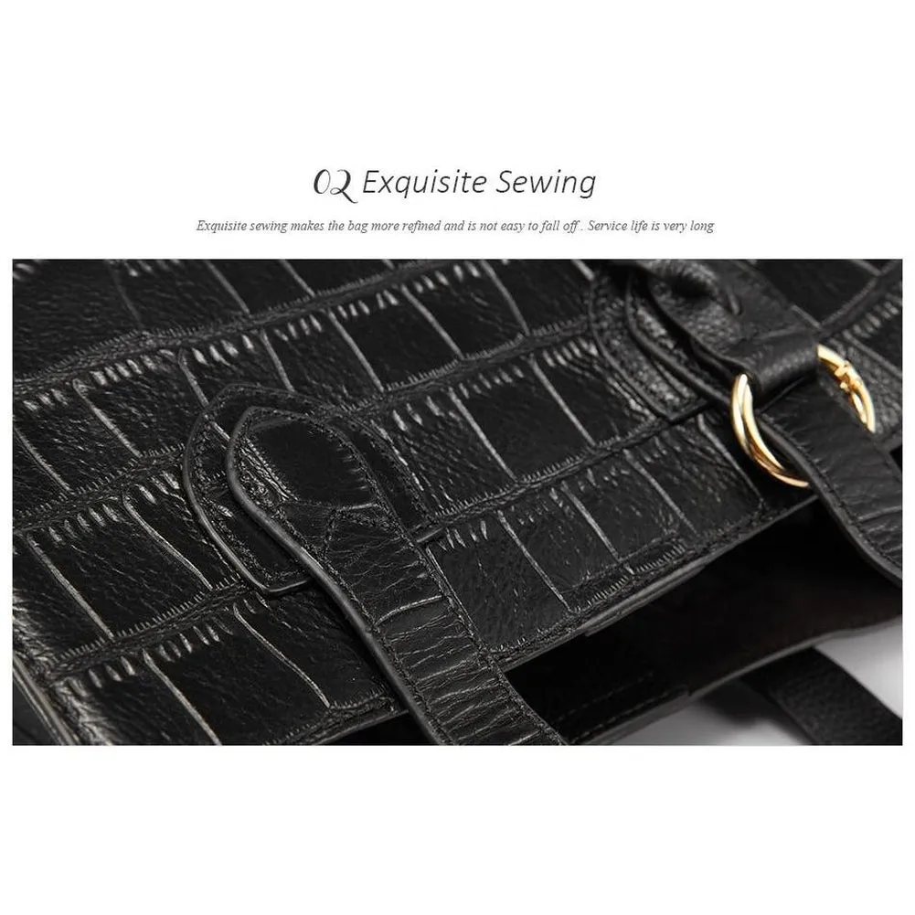 <bold>Bucket / Crossbody Bag <br>Genuine-Leather