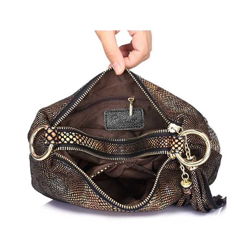 <bold>Crossbody / Shoulder Bag <br>Genuine-Leather