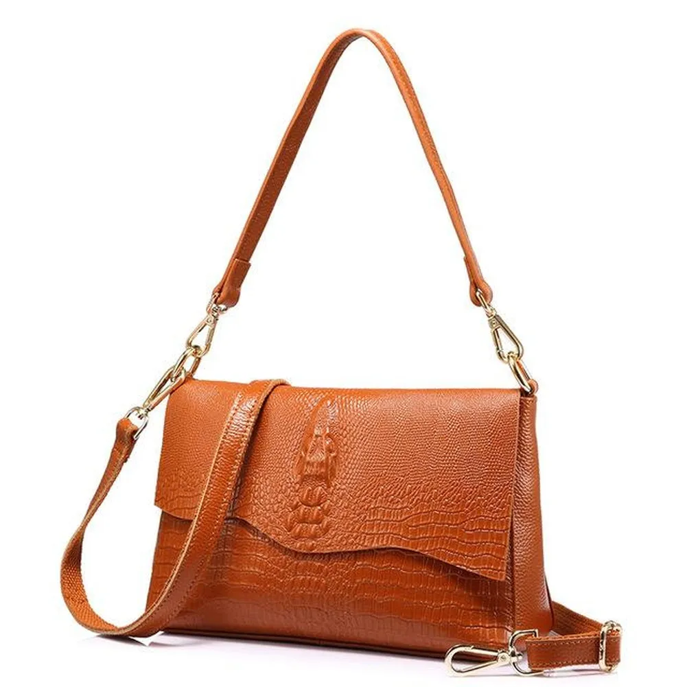 <bold>Crossbody  / Shoulder Bag <br>Genuine-Leather