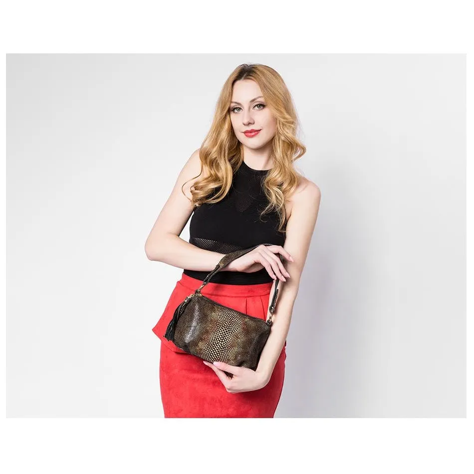 <bold>Crossbody / Shoulder Bag <br>Genuine-Leather