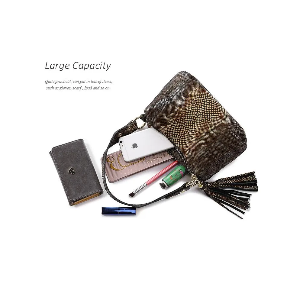 <bold>Crossbody / Shoulder Bag <br>Genuine-Leather
