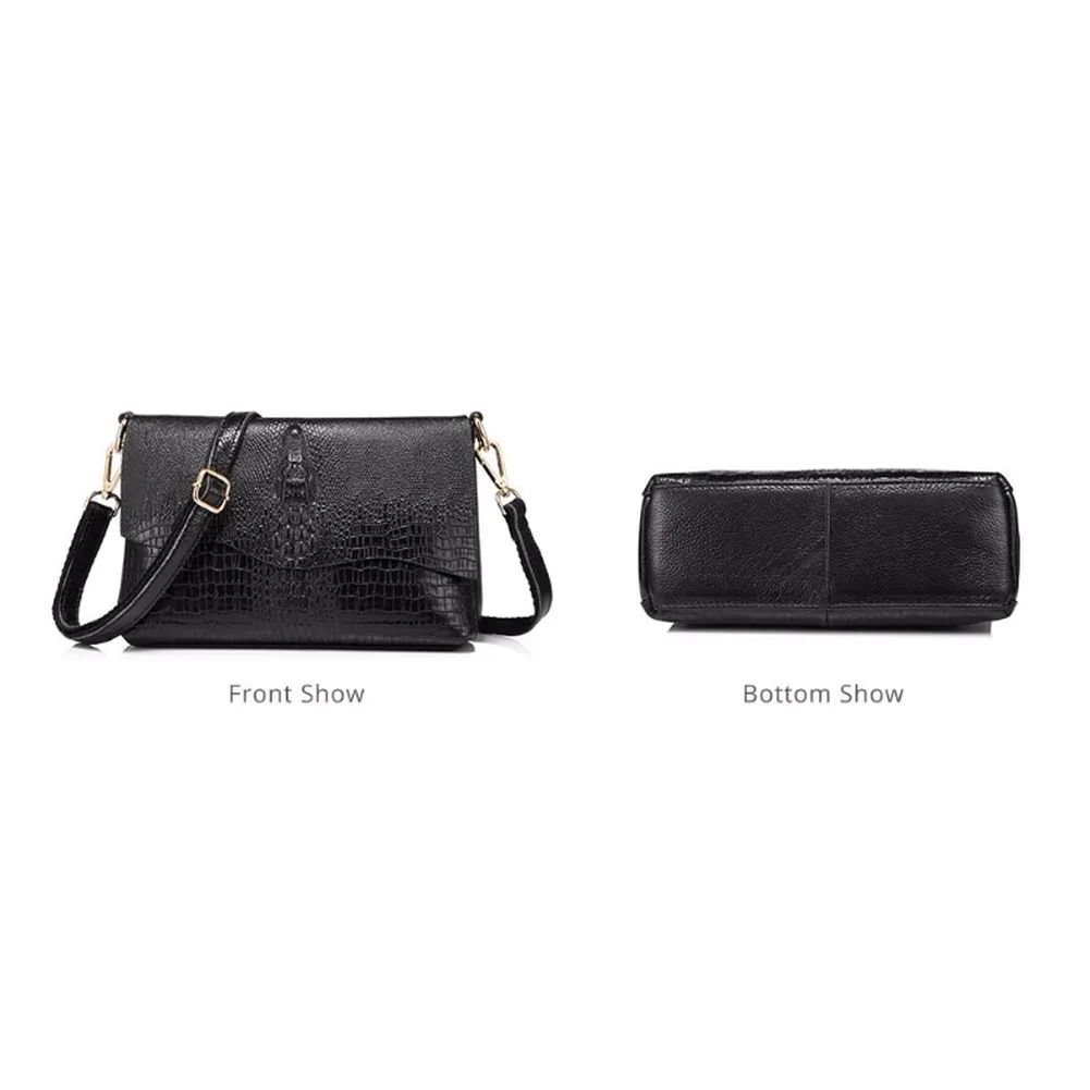 <bold>Crossbody  / Shoulder Bag <br>Genuine-Leather