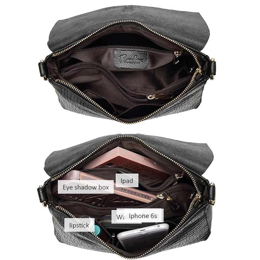 <bold>Crossbody  / Shoulder Bag <br>Genuine-Leather
