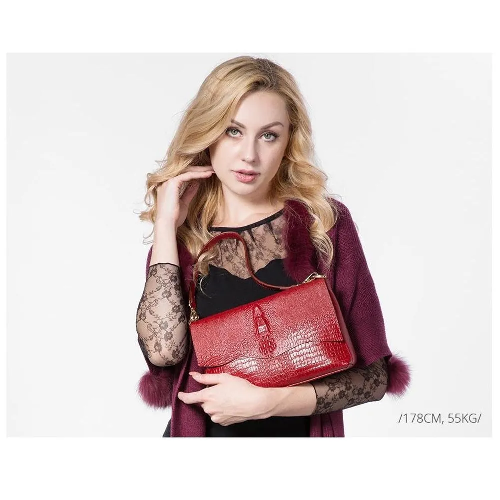 <bold>Crossbody  / Shoulder Bag <br>Genuine-Leather