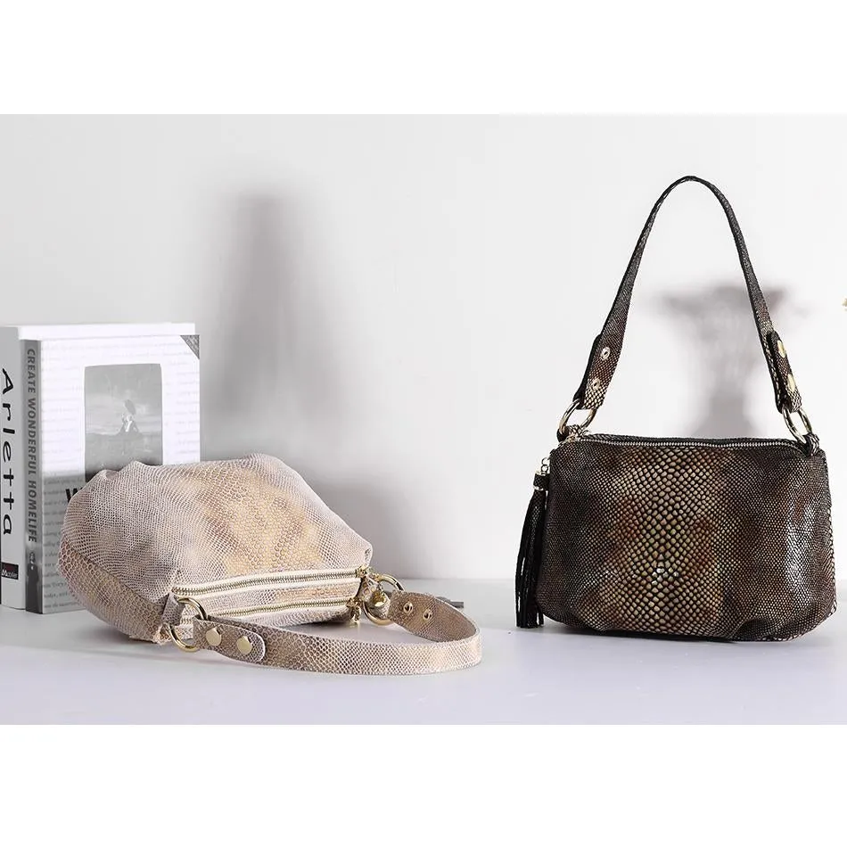 <bold>Crossbody / Shoulder Bag <br>Genuine-Leather