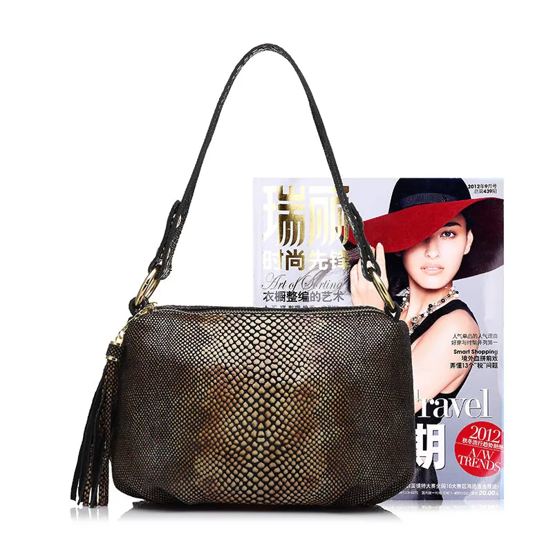 <bold>Crossbody / Shoulder Bag <br>Genuine-Leather