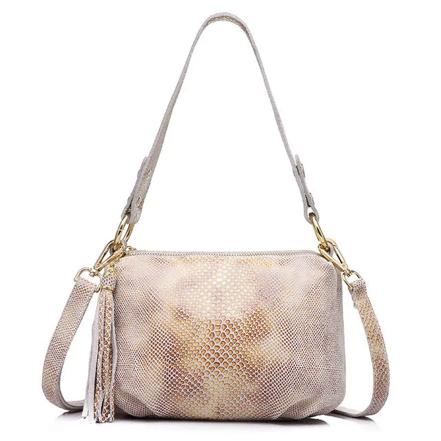 <bold>Crossbody / Shoulder Bag <br>Genuine-Leather