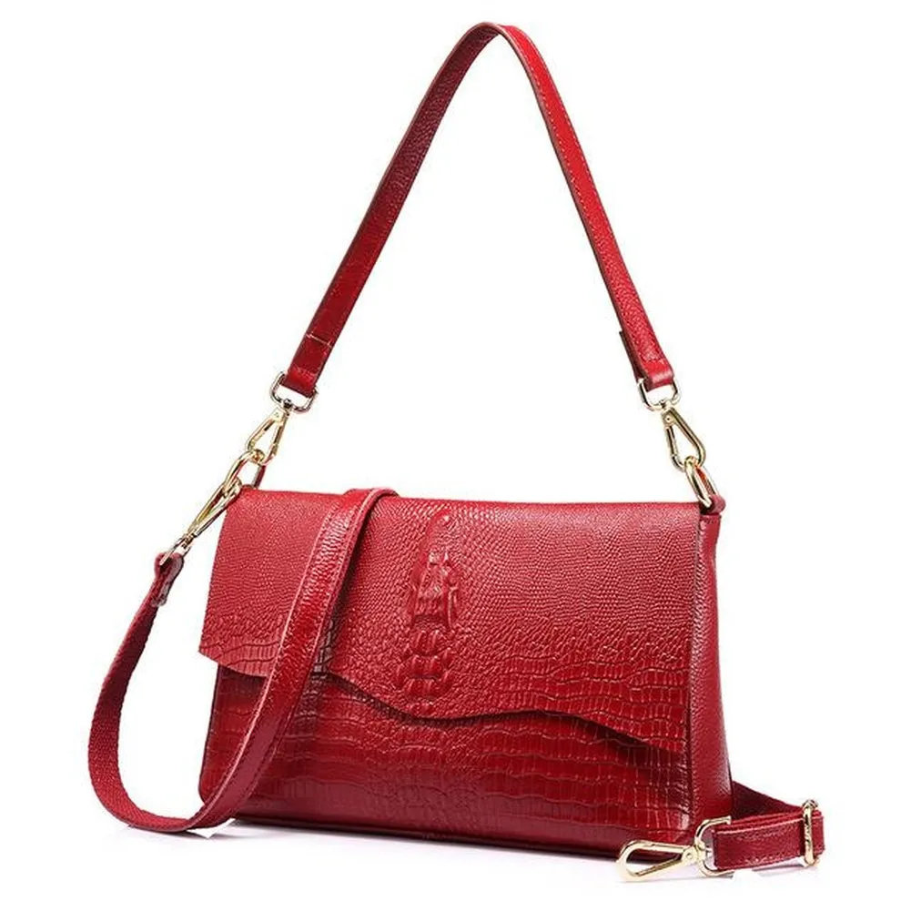 <bold>Crossbody  / Shoulder Bag <br>Genuine-Leather