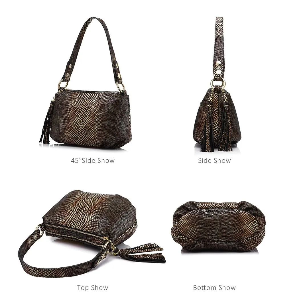 <bold>Crossbody / Shoulder Bag <br>Genuine-Leather